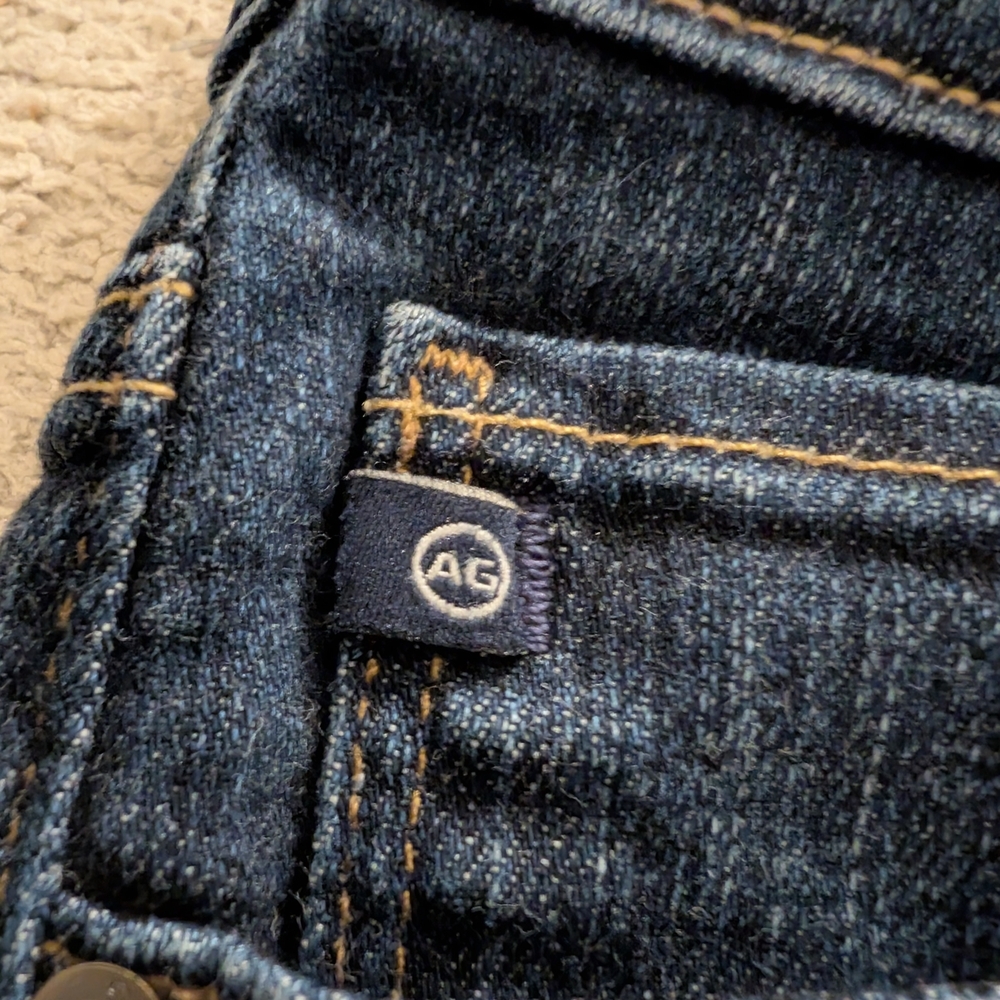 Ag Adriano Goldschmied Slim Boot Cut Jeans, Dark Wash, Women's 31R - Picture 4 of 11